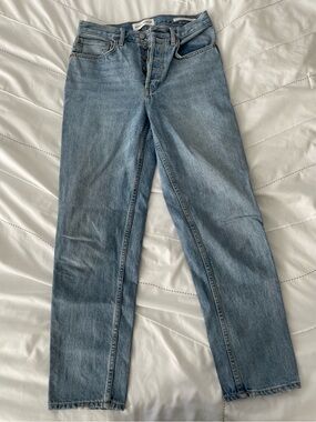 Denim Forum 90s Boyfriend High Loose Light Blue Jeans